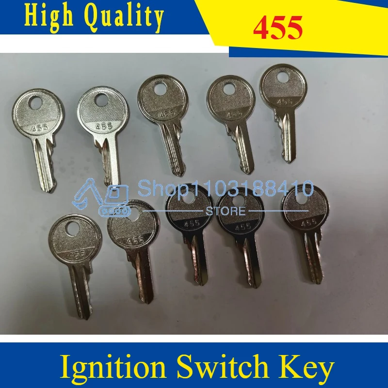 

10Piecs Ignition Switch Key 455 104466 Skyjack Man-Lifts Ronis and Genie JLG Lift Forklift Models 21982 Starter Key
