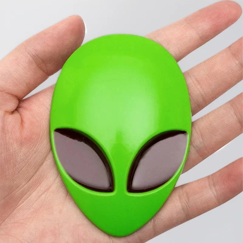 1 قطعة ثلاثية الأبعاد المعادن ثلاثية الأبعاد Alienware الغريبة رئيس السيارات شارة الشعار شعار دراجة نارية غطاء رأس السيارة ملصق جسم السيارة التصميم