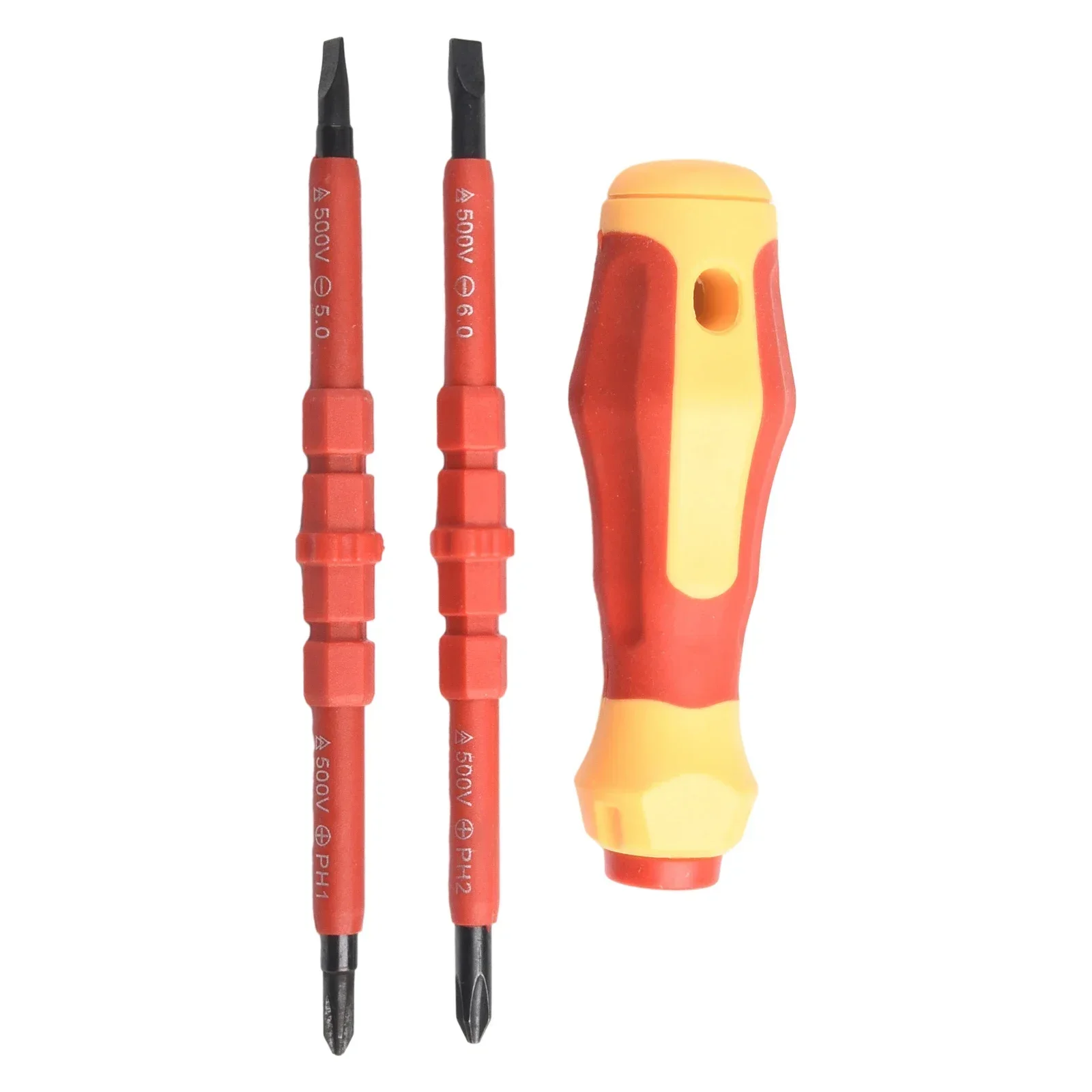 3 In 1 Multi-Purpose Electricians Slotted Cross Screwdriver Insulated Screwdriver Set Hand Tools Bit Repairing Tools