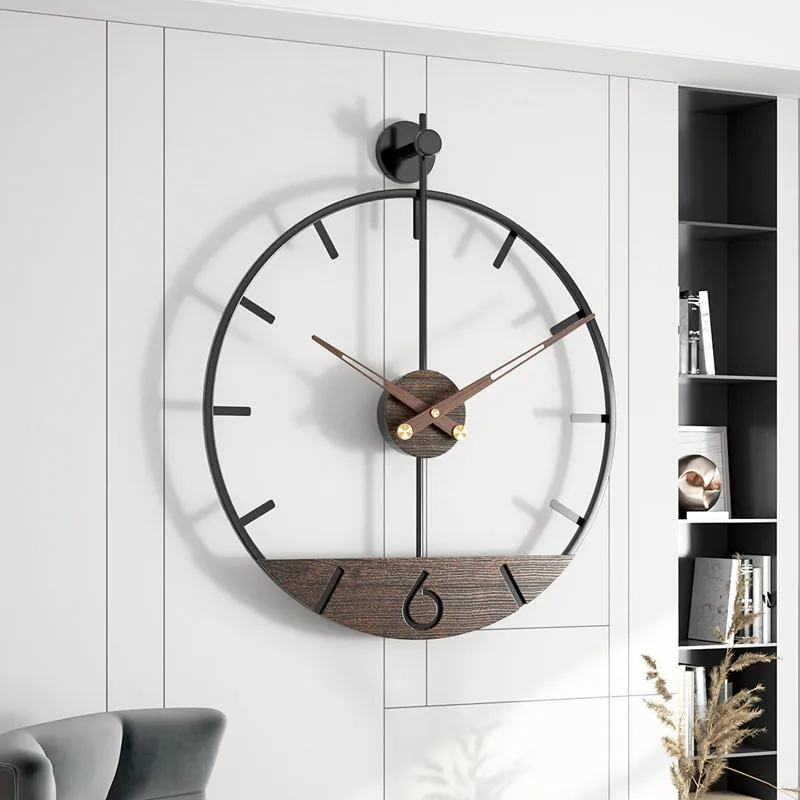 Silent Retro Wall Clock Beautiful Clockwork Bedside Decoration Wall Clock Round Accessories Reloj Cocina Pared Room Decoration
