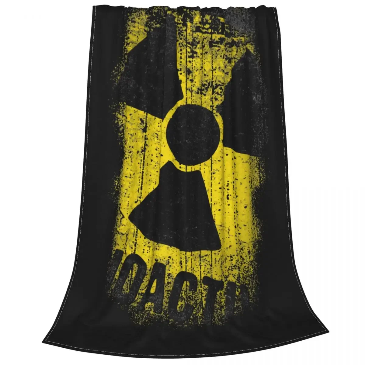 Chernobyl Let\'s Get Radioactive Flannel Blankets Nuclear Radiation Russia Throw Blanket for Home 125*100cm Plush Thin Quilt