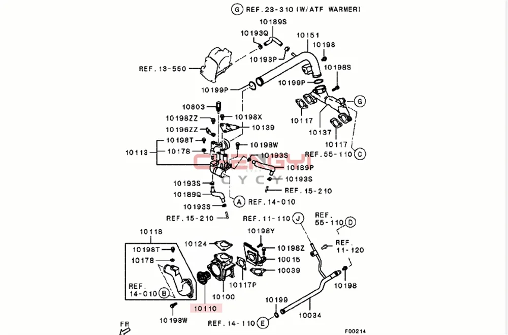 Thermostat Kit 82 For Mitsubishi PAJERO MONTERO SPORT V43 V73 K96 L200 6G72 MD351861 1305A239 1305A191 MD174233 MD194988