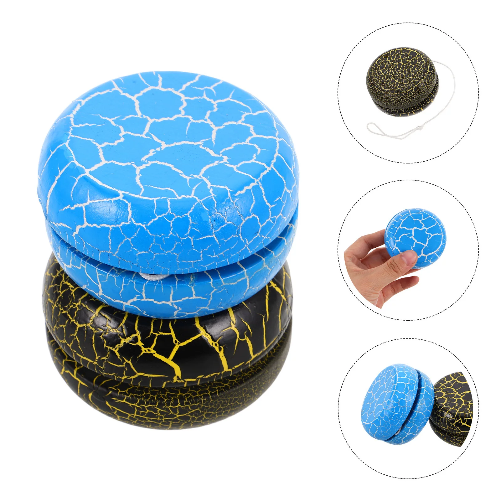 

2 шт., деревянный узор с трещинами-йо для детей, начинающих, гладкая, реагируемая игра, улучшает творчество, координацию рук и глаз, вечеринку