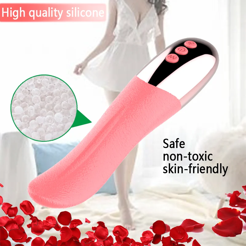 هزاز اللسان للإناث لعق اللسان البظر G-بقعة محفز عن طريق الفم الجنس الاستمناء المهبلي ألعاب الجنس للنساء #3