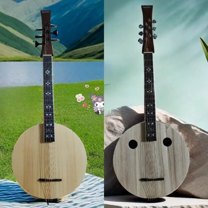

The solid wood veneer is very antique, come and play it.