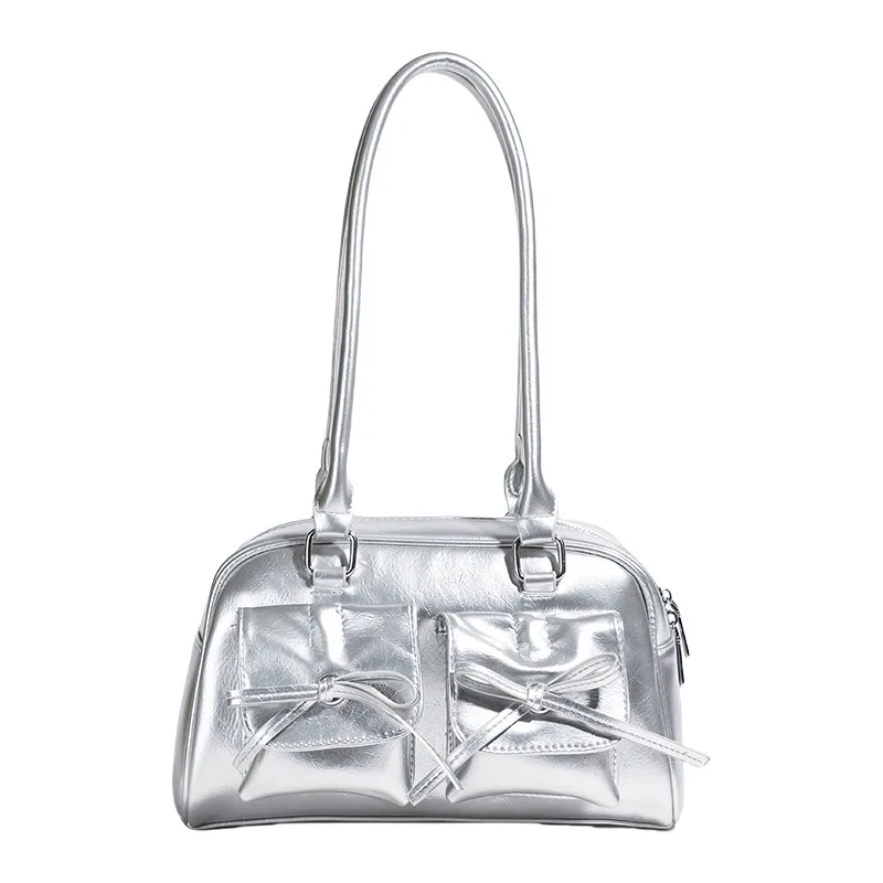 New Tote Bag with High-end Feel Commuting Armpit Bag PU Korean Baseball Bag Versatile Shoulder Bag Women's Luggage Bag