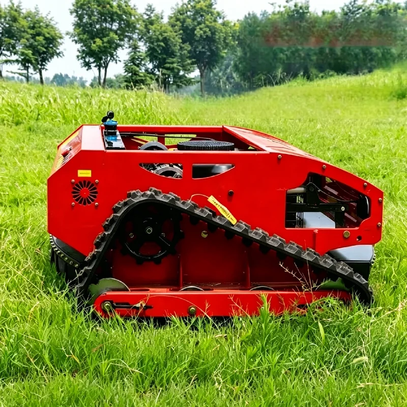 Wholesale Industrial Grade 4-Stroke Anti Slip Sturdy Durable Multifunctional Crawler Remote Control Petrol Lawn Mower