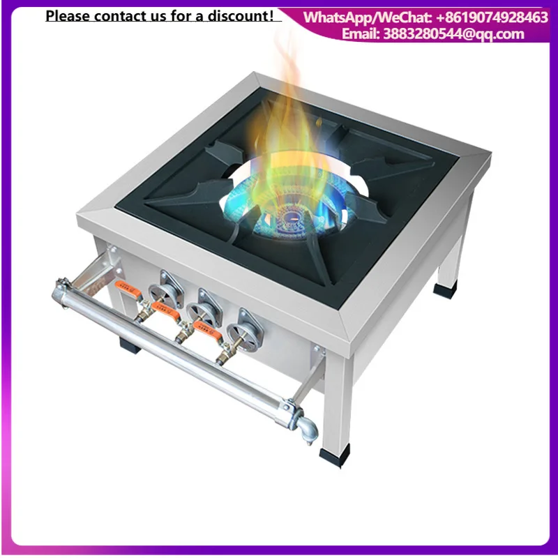 Commercial Low Soup Stove Single Burner Gas Short Foot Energy Saving Cooking Soup Stove