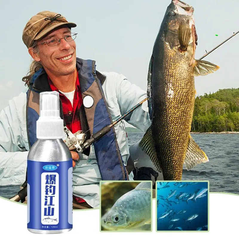 Bait Fish Additive Fish Bait Liquid Attractant 120ML Liquid Fish Bait Additive Fish Lure Additive Concentrated Fish Attractant