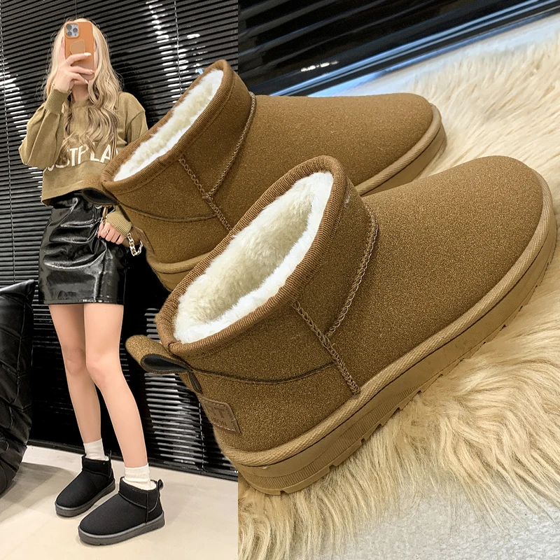 2024 New Women Winter Ultra Mini Boot Designer Australian Platform Boots for Leather Warm Ankle Fur Booties Luxury Boots