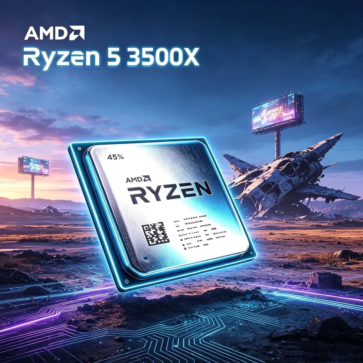 amd-ryzen-5-3500x-r5-3500x-am4-desktop-processor-6-core-6-thread-cpu-36ghz-up-to-41ghz-32mb-l3-cache-ddr4-65w