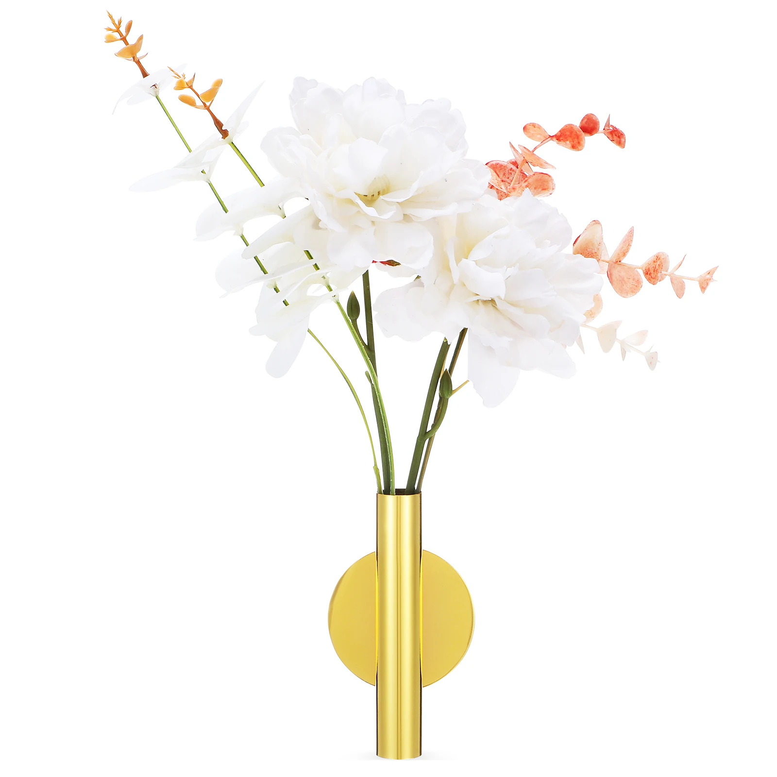 

Nordic Wall Vase Small Planter Gold Decor Plant Holder Dried Flowers Home Succulent Hanging Vase Indoor Wall Mount