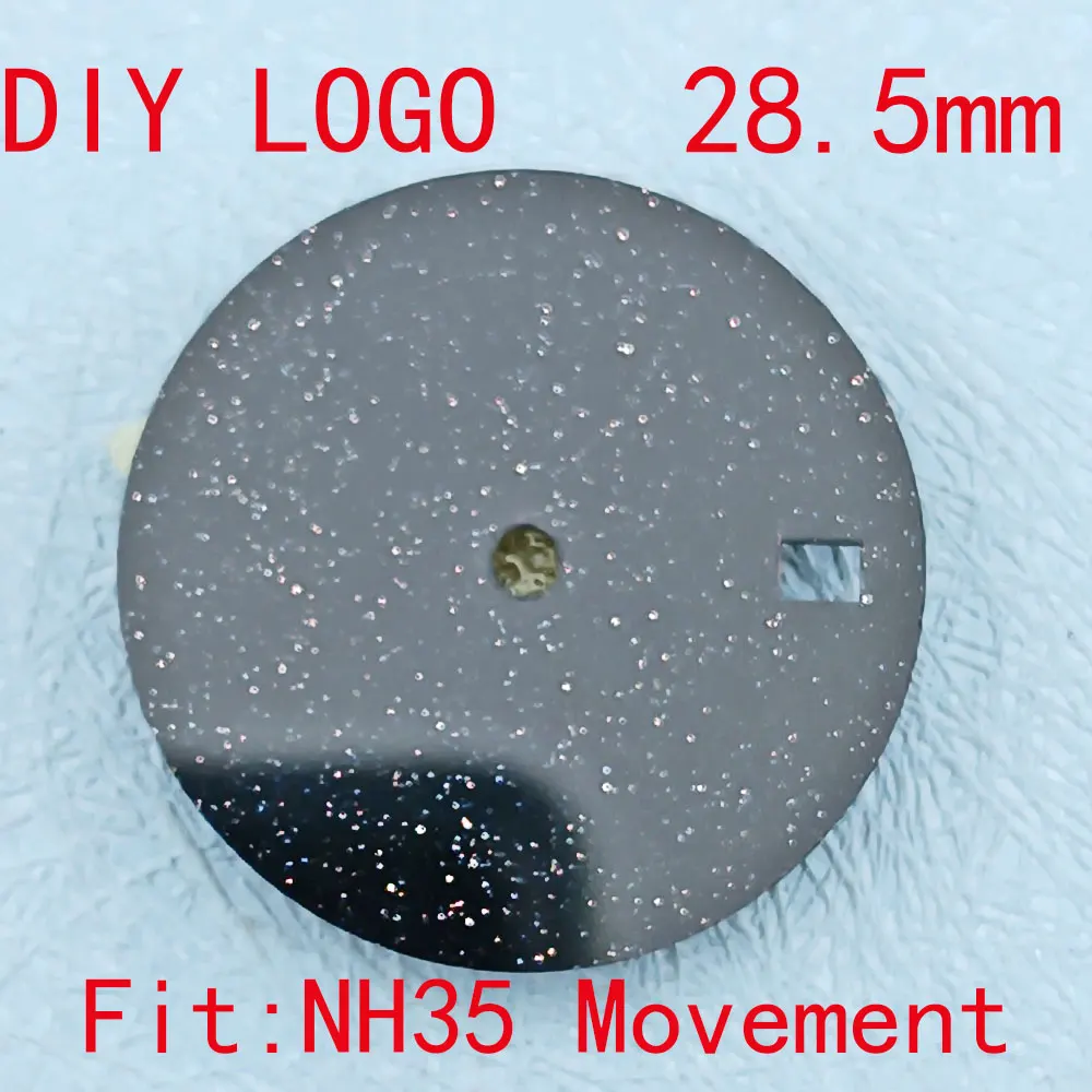 스타 NH35 NH36 시계 다이얼, NH35 NH36 무브먼트에 적합, 조립 시계 부품, 28.5mm