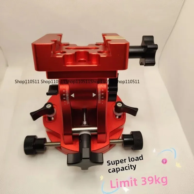 High Load 39kg Equatorial Mount Base, Latitude Adjustable Dovetail Slot Bracket with Anti-Detachment Design for Telescope