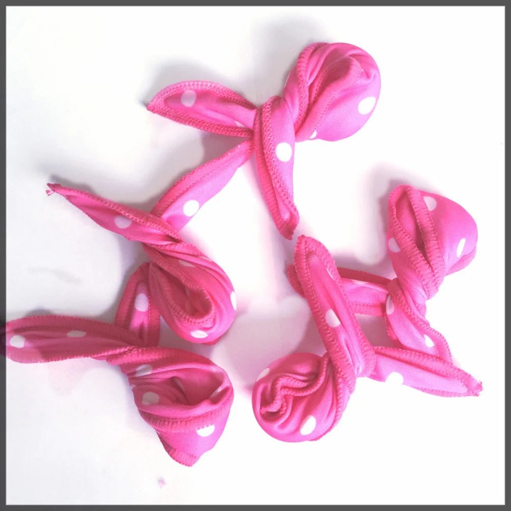 30 قطعة من بكرات الشعر على شكل أذن أرنب للنساء، مجموعة تصفيف بديلة لتجعيد الشعر الطبيعي المموج في صالونات التجميل المنزلية