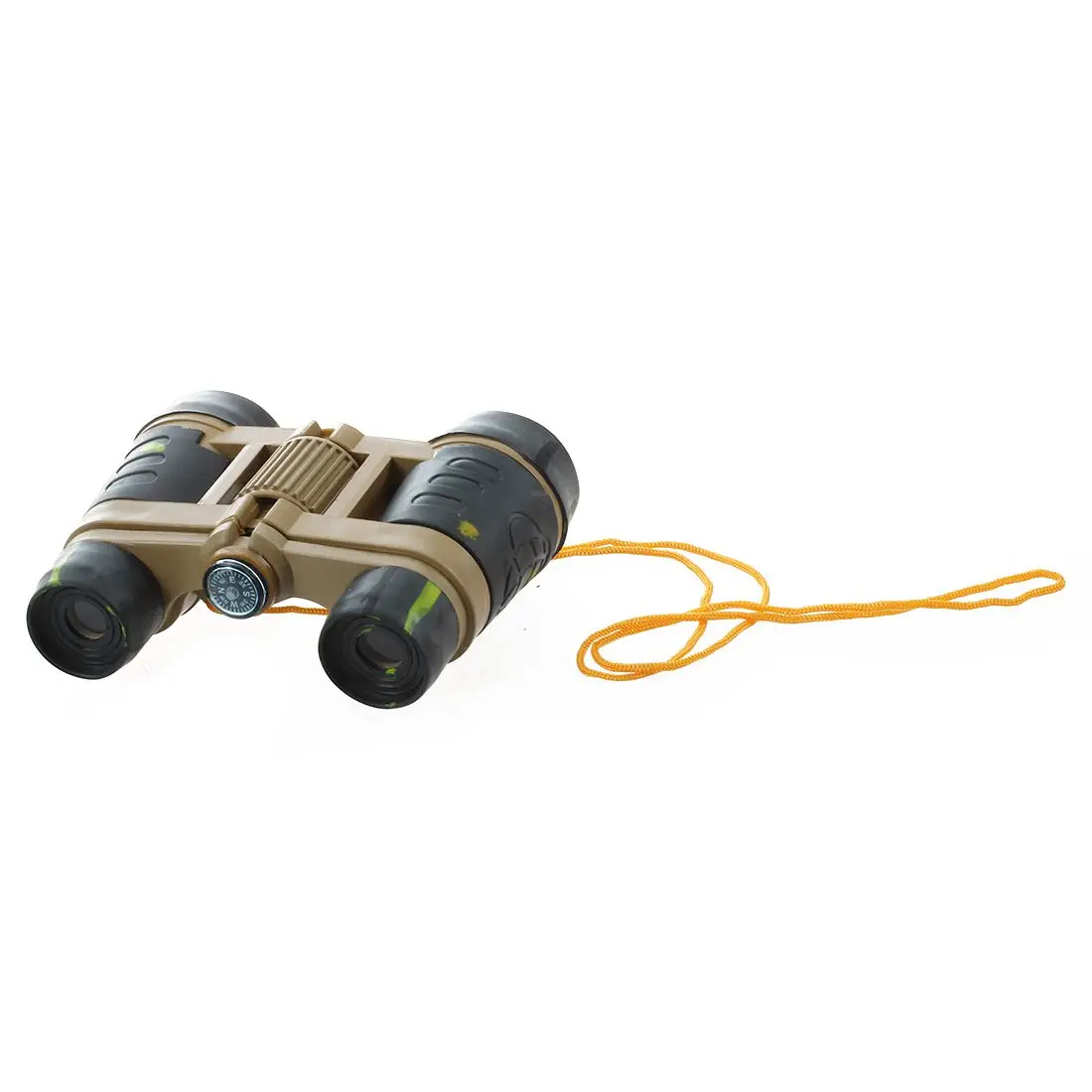 Binocular plegable para niños, juguete telescópico 3X, color verde militar