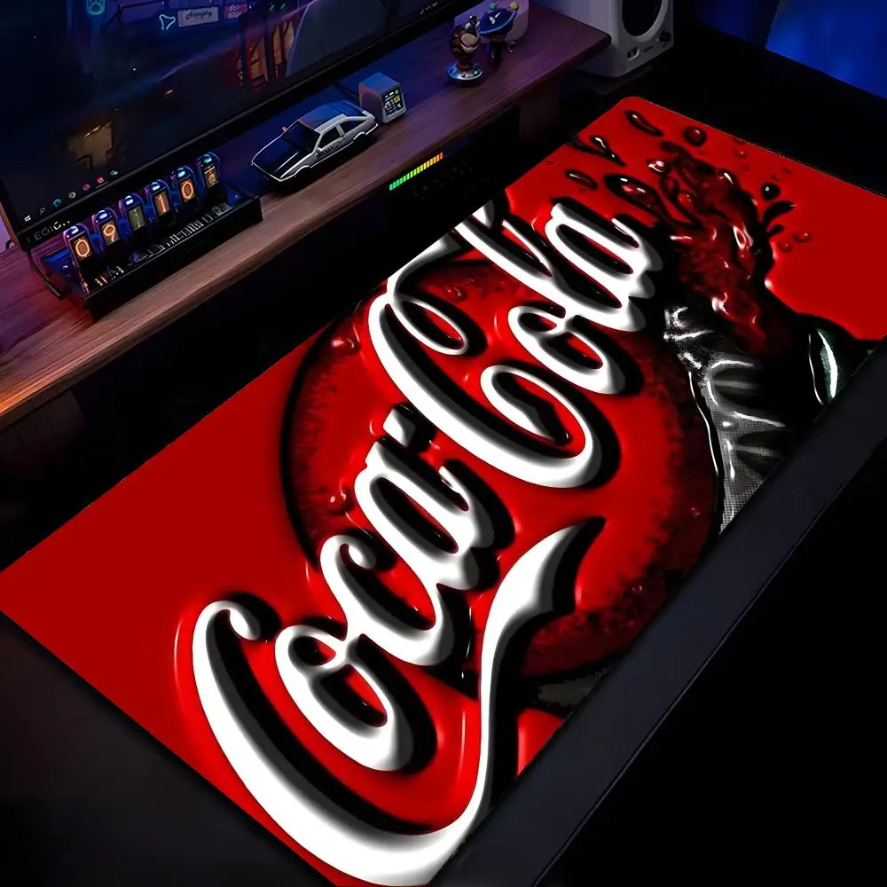 

Hot C-Cocas C-Colaes Mouse Pad Mousepad HD Printing Computer Gamers Locking Edge Non-slip Mouse Pad XXL90x40cm Keyboard PC Desk