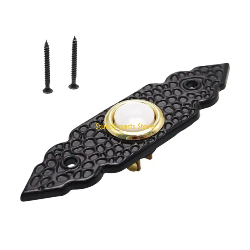 

97QC Antique Illuminated Door Button with Most Systems Weather Resistant Zincs Alloys Simple Installation