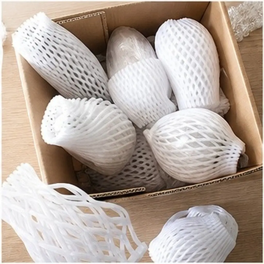 2 Rolls 18M Sturdy Environmental Friendly Nylon Protective Net Cover for Cargo Packaging Impact Reduction Shopping Mall Home