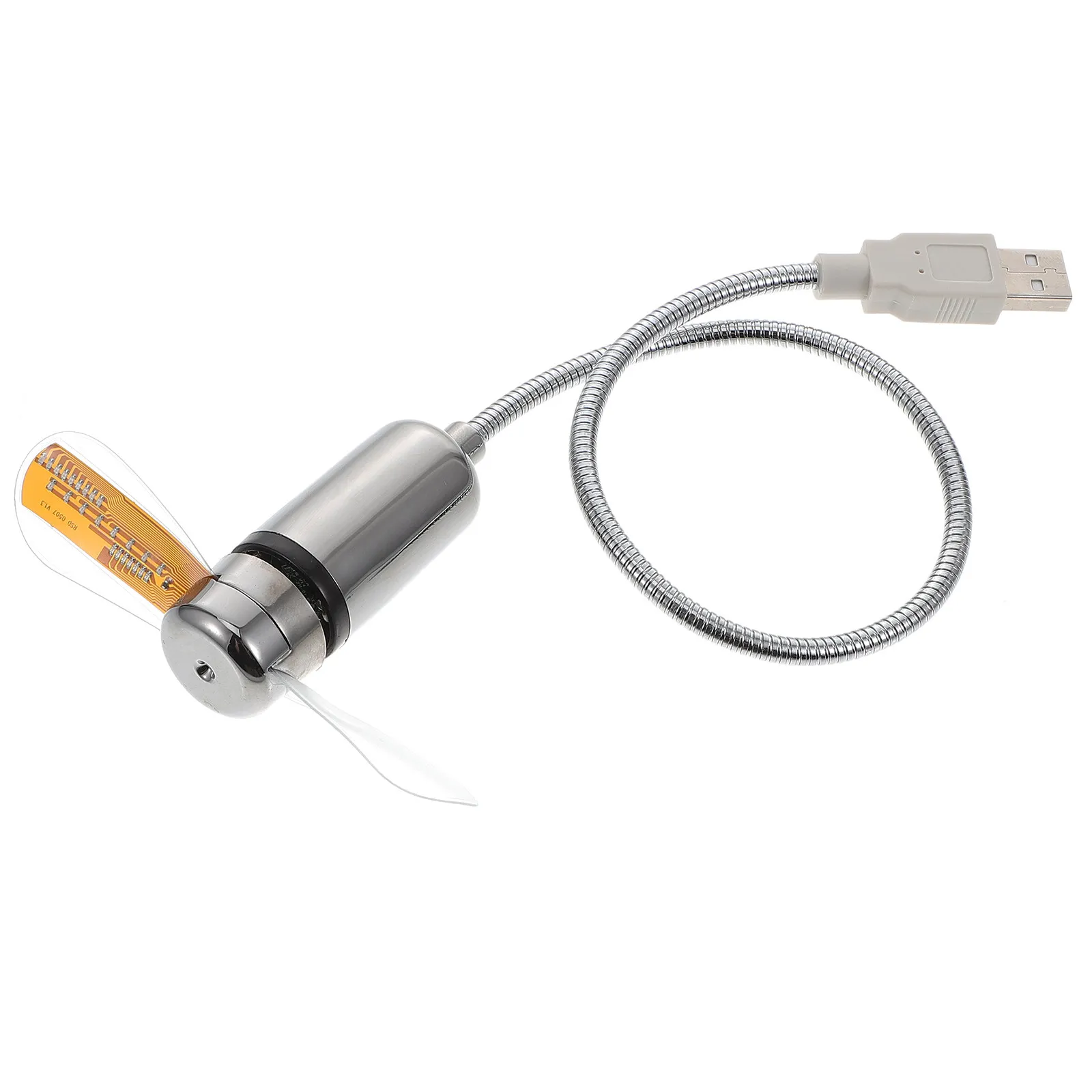 

Портативный USB LED мини-вентилятор с гибкой ножкой, маленький USB-вентилятор для компьютера с часами и дисплеем температуры, охлаждающий компьютерный вентилятор с часами