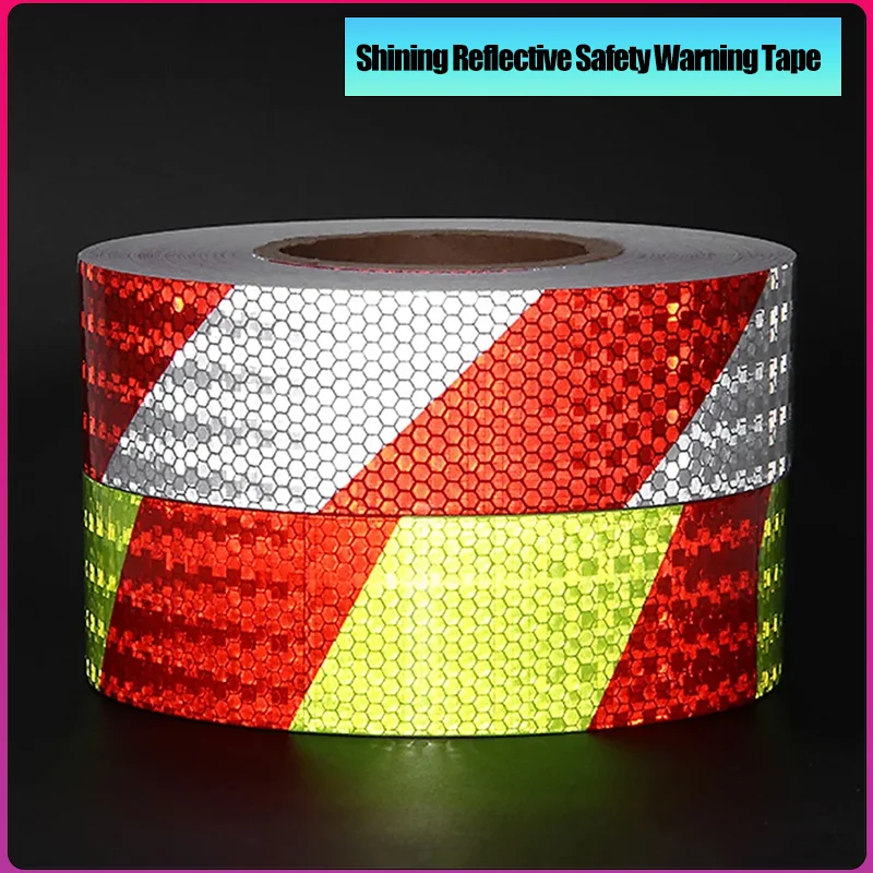 

5cm*3m Grid Reflective Film Reflective Warning Car Reflective Tape Safety Warning Trucks Auto Motorcycle Self Adhesive Stickers
