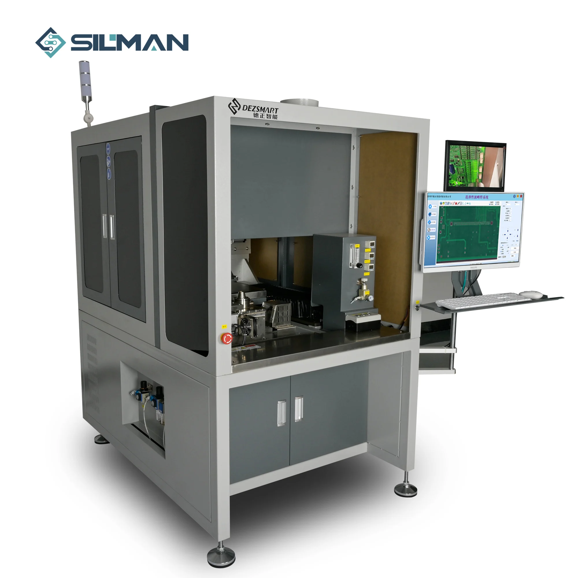 Factory Price Silman DEZ-H3600A Tin Welding Device Automatic PLC Selactive Wave Soldering Machine For SMT PCB Assembling Line