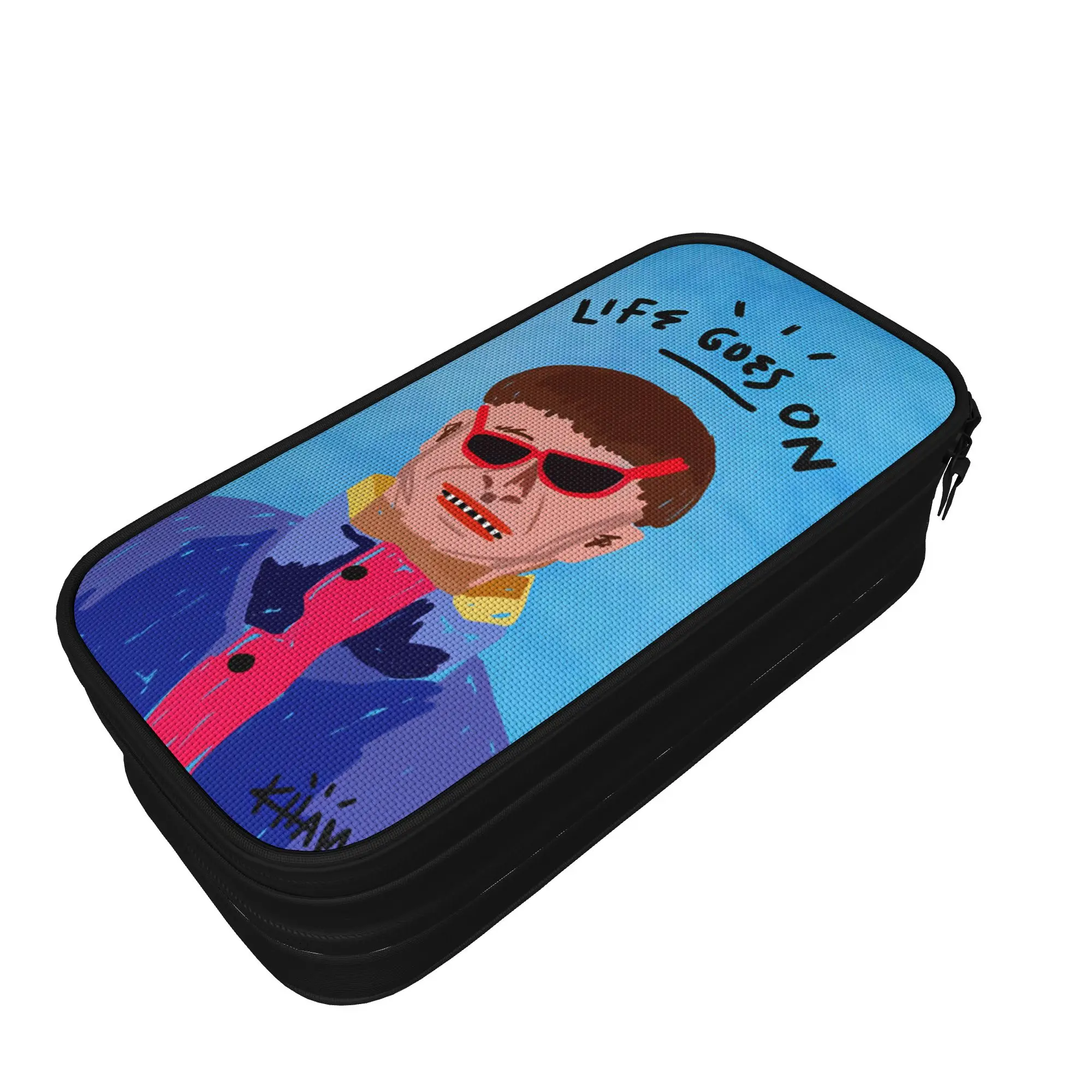 oliver tree life goes on Pencil Case  Boy Girl Cute Pencil Bag Graphic Back To School Pencil Cases Stationery Gift Idea