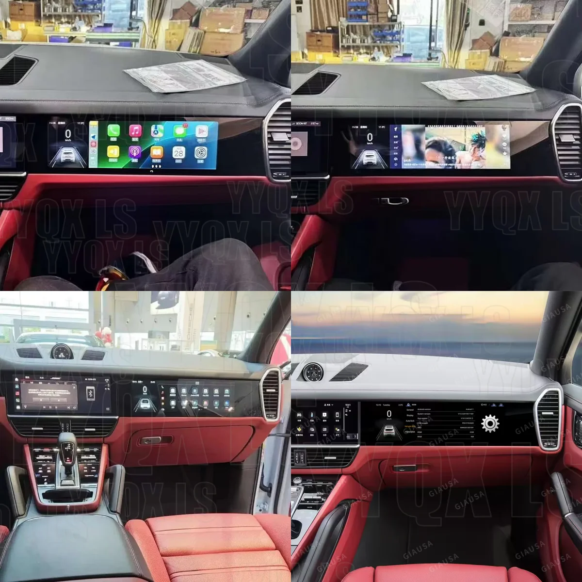 15inch Android Co-Pilot Screen For Porsche Cayenne 2018-2024 Car Radio 4G WiFi Wireless CarPlay Auto Bluetooth Multimedia Player