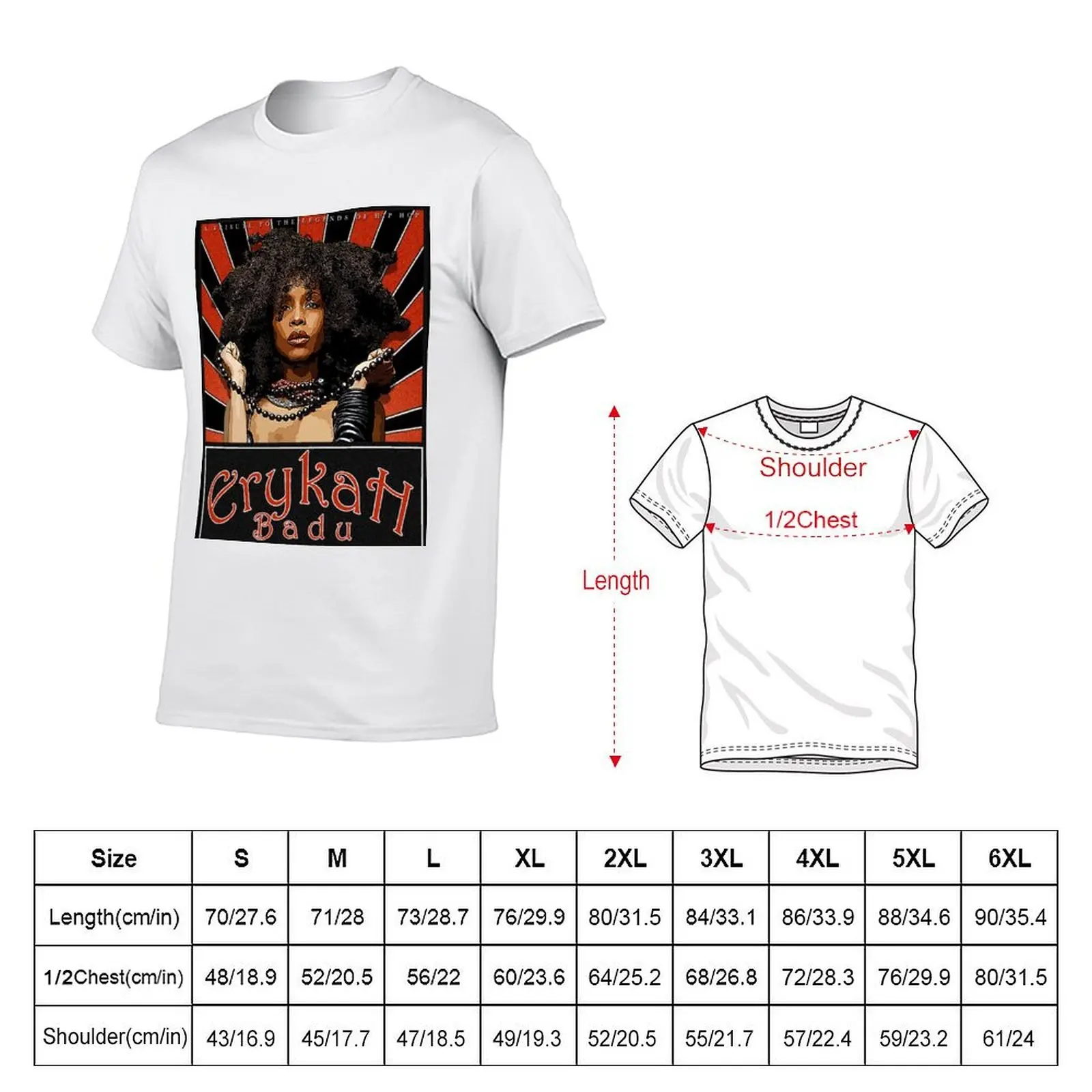 Erykah Badu Hair D-3 T-Shirt graphic t shirts for man cotton t shirts high quality T-Shirt
