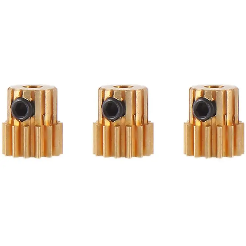 Комплект из 3 латунных шестерен для мотора BEDW-3PCS диаметр 3.175 мм 32DP 48DP 64DP M0.6 радиоуправляемых машин 1/10 1/8 замена 3650 3660 14T