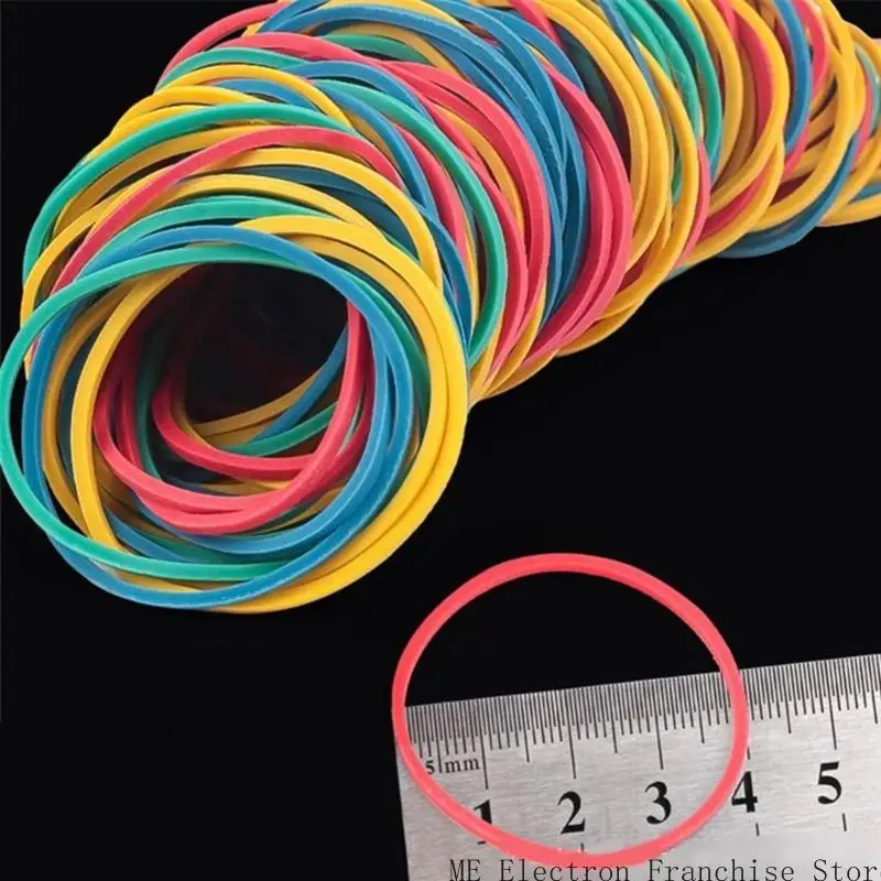 T5EA 400 PCS حلقات مطاطية مرنة ملونة من تنظيم الحرف المنزلية قطرها قطرها