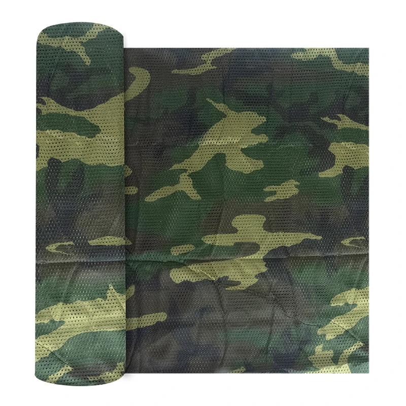 Durable Camouflage Fabric Sunshade Mesh Camping Tent Net 75D Polyester Tarp Hunting Camping Canopy Sun Shelter Moustiquaire Gear