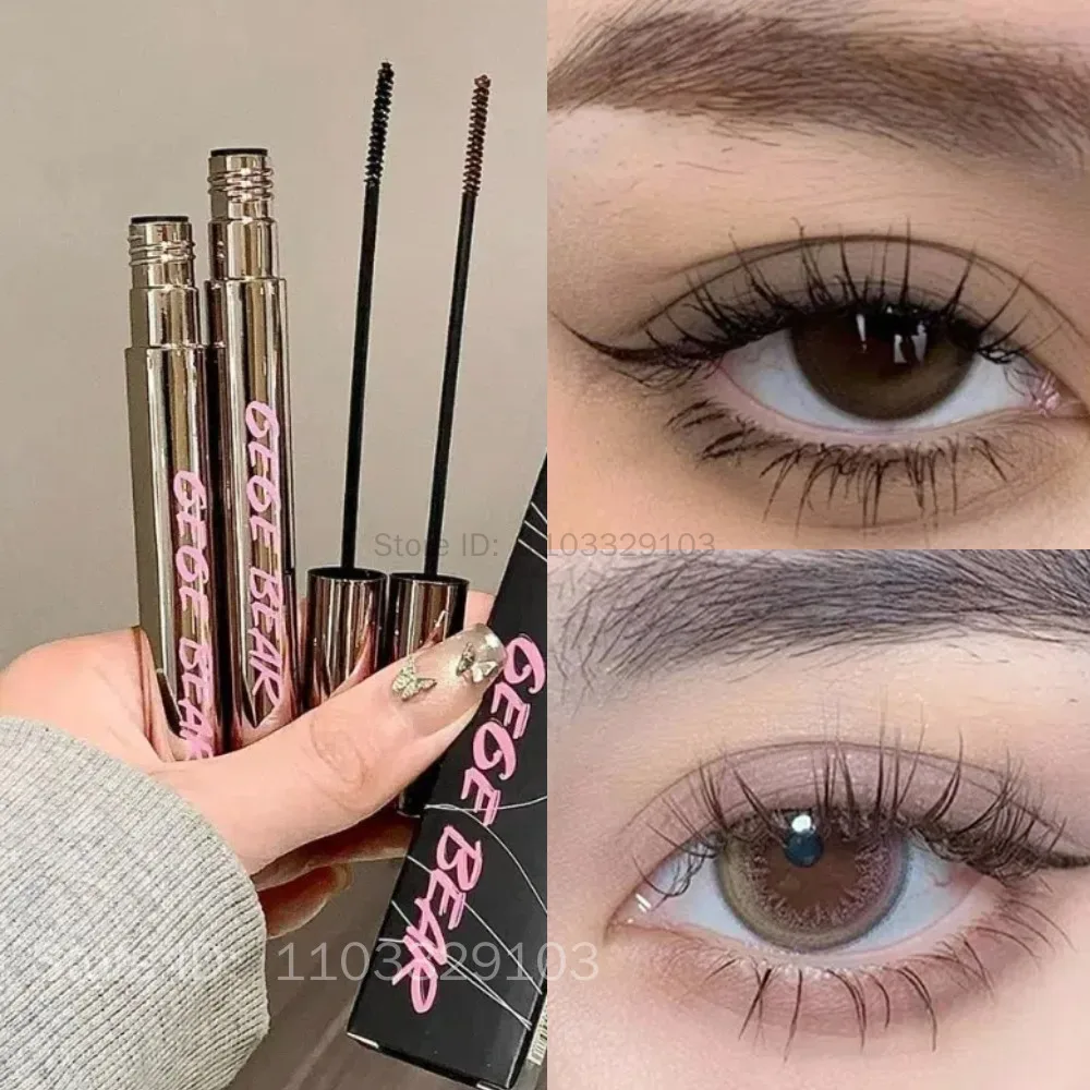 Seidenfaser-Mascara, die die Wimpern verlängert, Wimpernverlängerung, wimpern, wasserdicht, schnell trocknend, braun, schwarz, Curling-Mascara Comestic