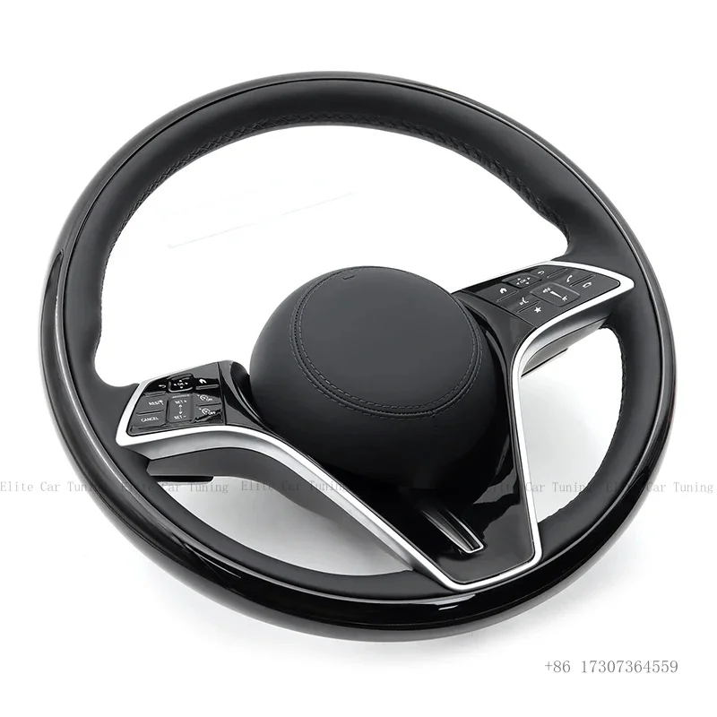 Gloss Black Car Steering Wheel for Mercedes Benz Maybach S Class W221 W222 S222 X156 W246 C217 W205 X117 C117 CLA45 G63 E63