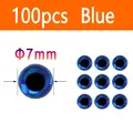 Azul 100 piezas 7mm