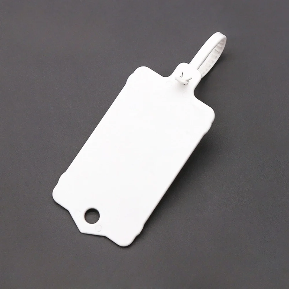 50/100 Stuks Herbruikbare Plastic Tags Hang Tag Waterdicht Label Seal Kabelbinder Kleurclassificatie Mark Teken Schoenen Kleding hang Label