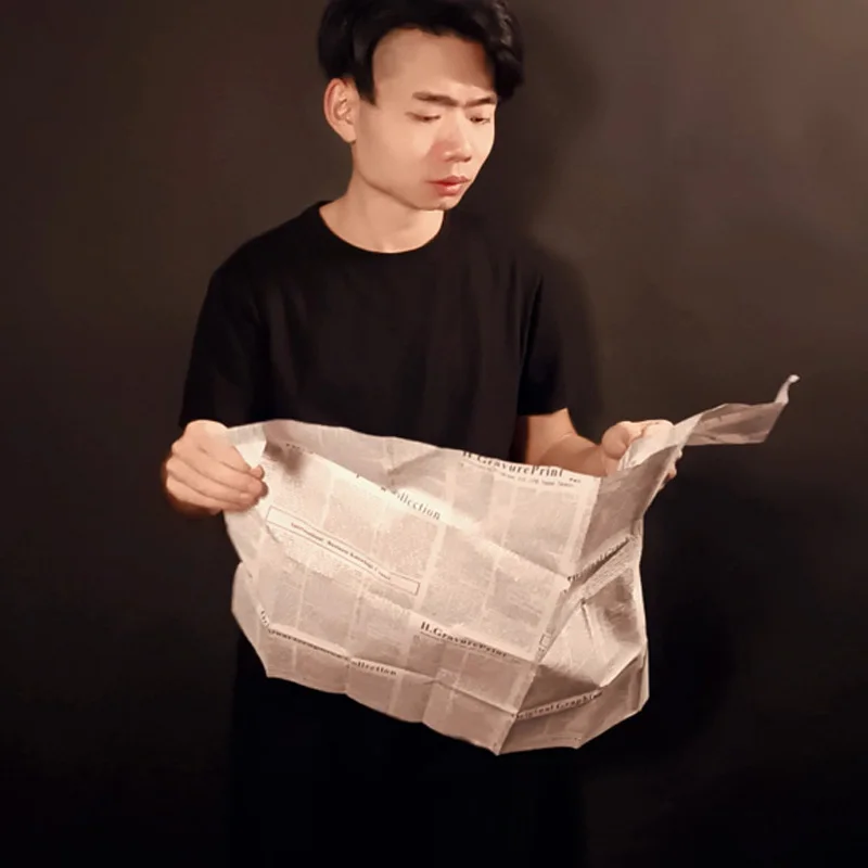 Newspaper to Shirt by Angel Magic Tricks Torn Newspaper Change to Shirt Appearing Magia Prop Stage Illusions Gimmicks Mentalism