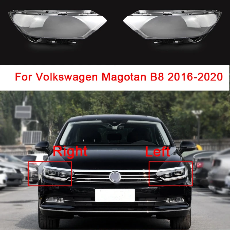 

Стекло для автомобильной фары Volkswagen Magotan B8 2016-2020, прозрачный абажур, корпус, сменная крышка объектива, автомобильные аксессуары