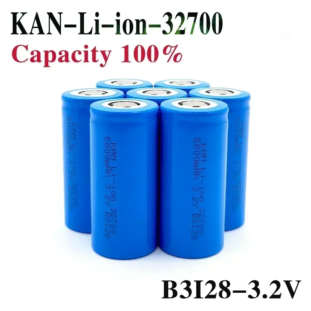 100% True Capacity 5000mAh, 32700 -3.2V Lifepo4 Professional Lithium Iron Phosphate Rechargeable Battery