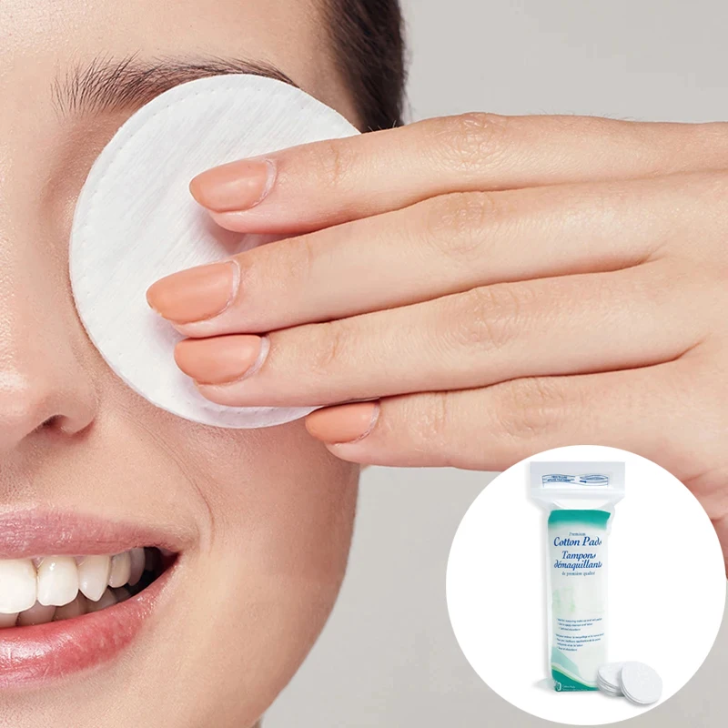 100 unidades/pacote compõem almofadas de algodão cosméticos limpar almofadas de limpeza da arte do prego macio suprimentos diários ferramenta removedor de maquiagem de algodão facial