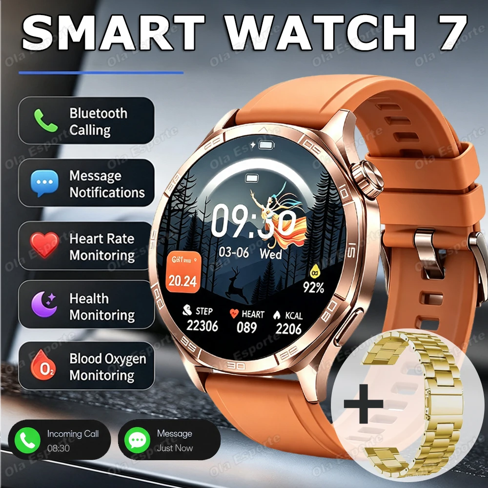 Men's Outdoor Smart Watch with Bluetooth Call, 1.52inch