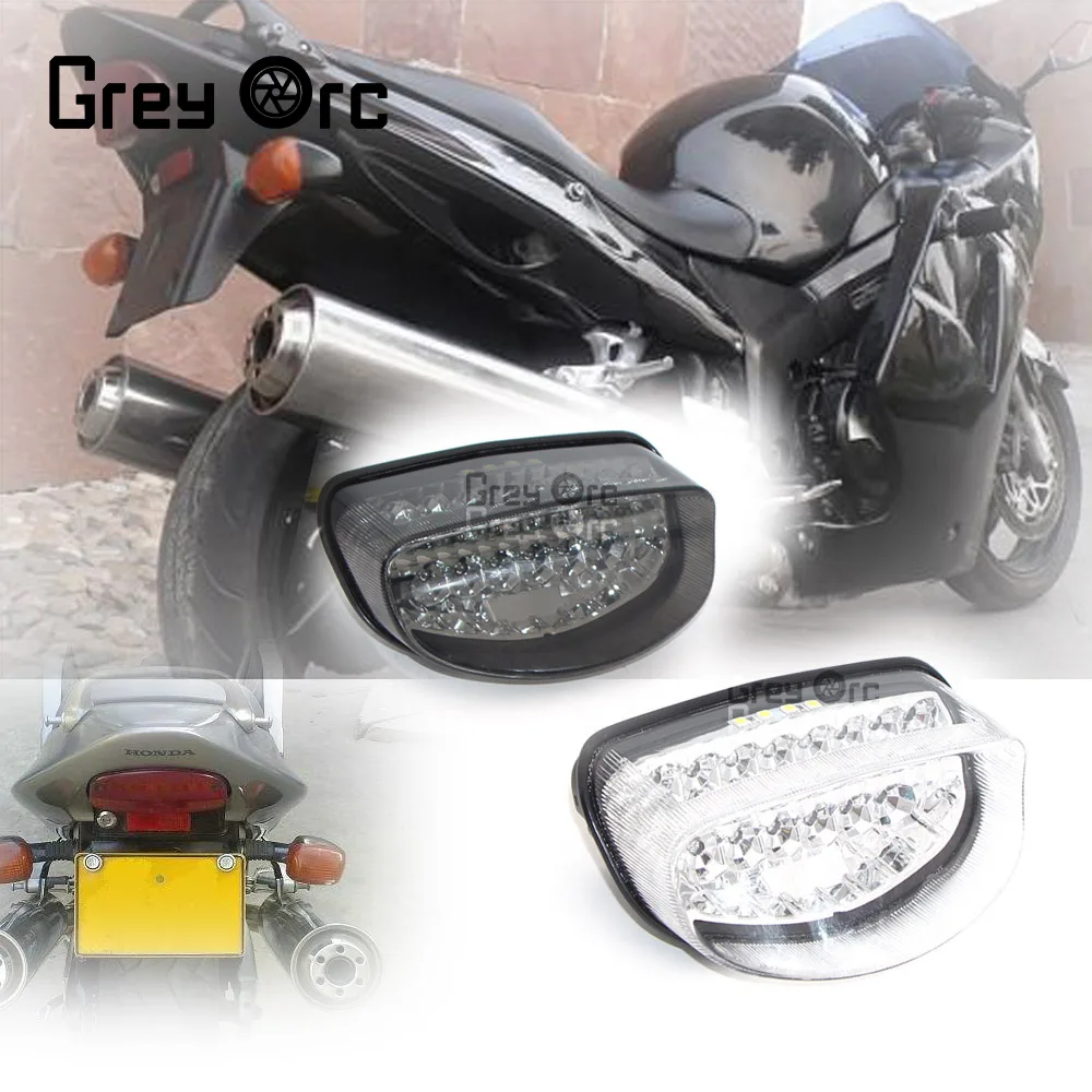 

Motorcycle LED Rear Turn Signal Tail Stop Light Lamps Integrated For HONDA CBR1100XX HORNET 250 1997 1998 HORNET 600 1998-2003