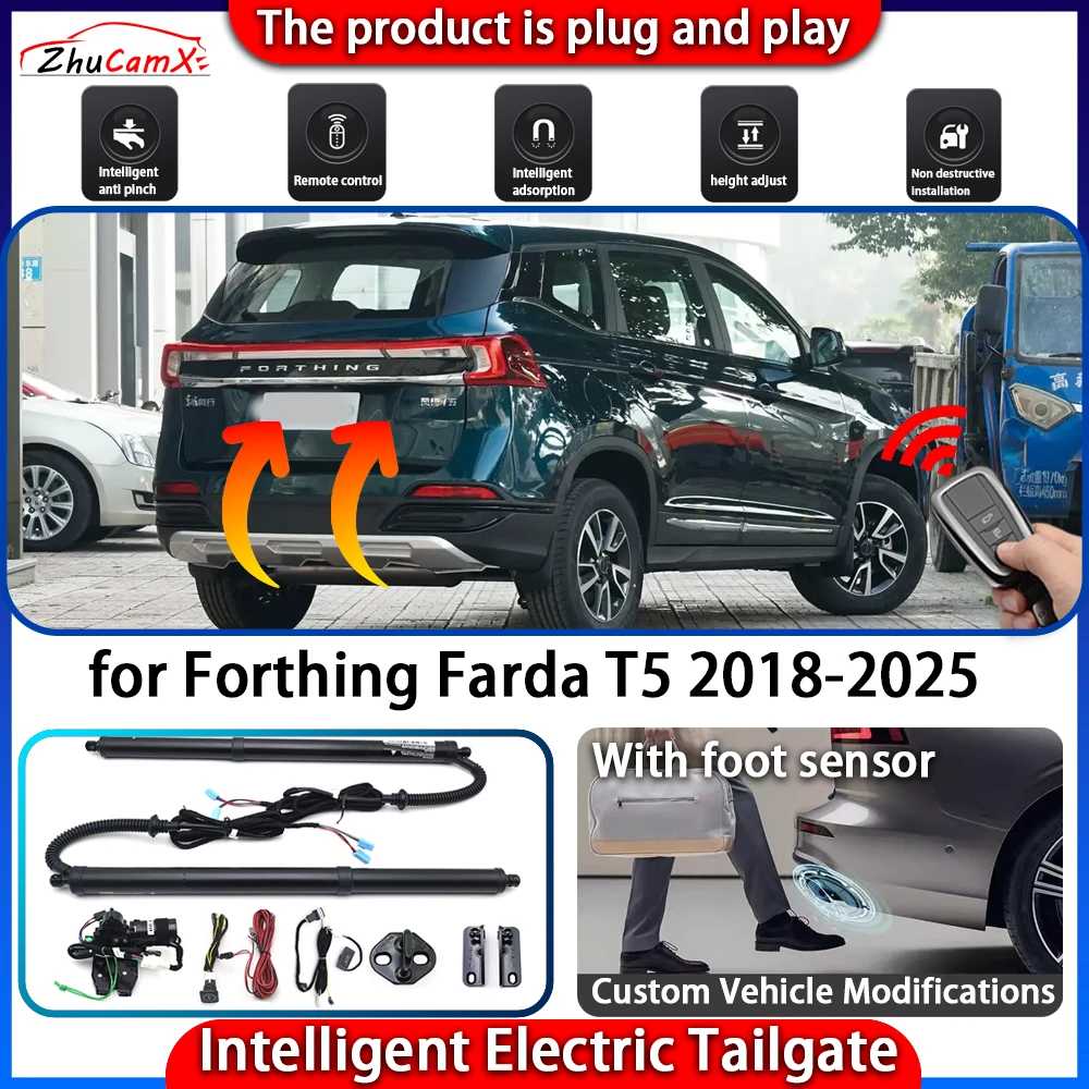 

ZhuCamX Smart Powered Tailgate System for Forthing Farda T5 2018-2025 Automatic Intelligent Electric Trunk Lift Control Kit
