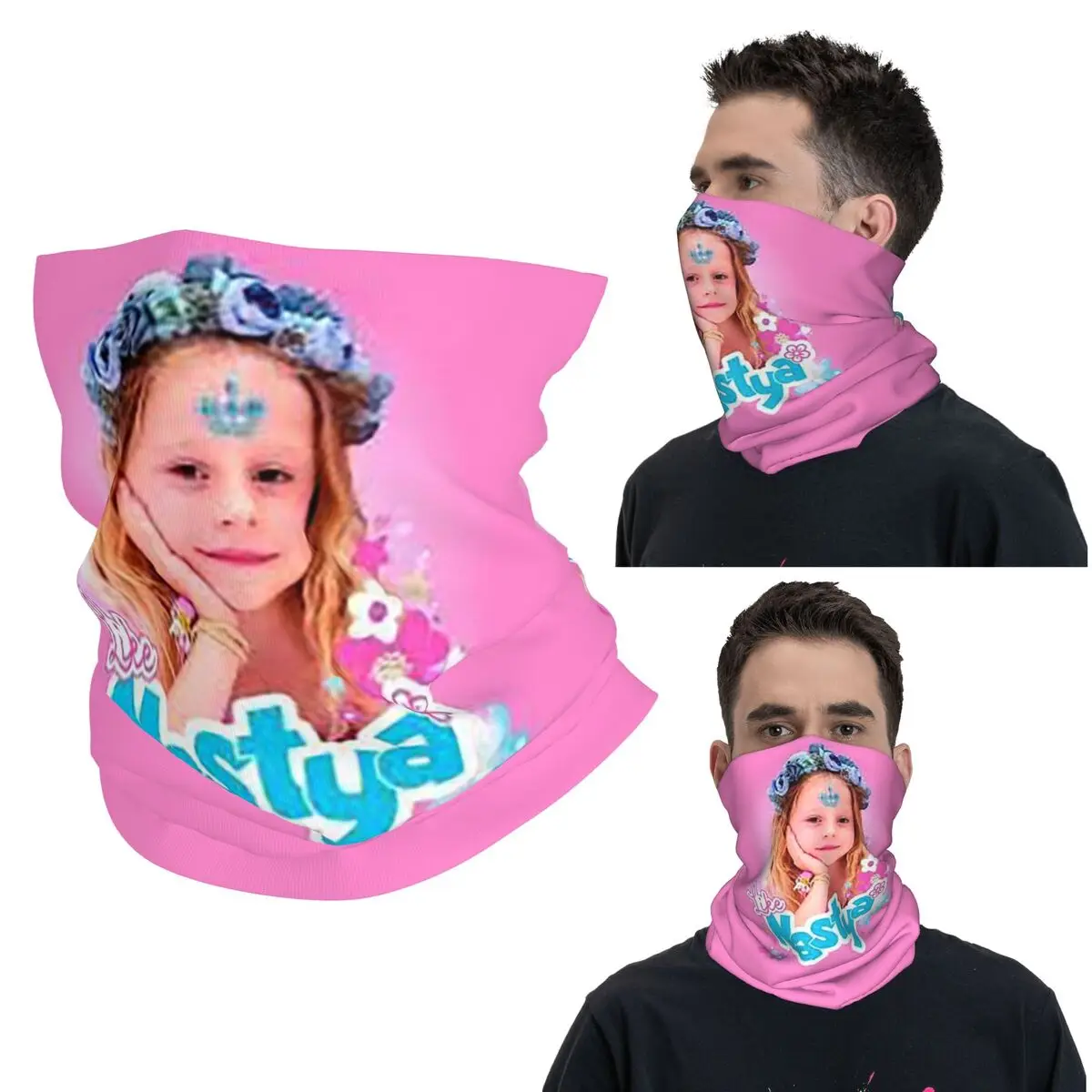 

Бандана с рисунком как Настя, маска с принтом, шарф, многофункциональный велосипедный шарф, спорт на открытом воздухе, унисекс, для взрослых, ветрозащитный