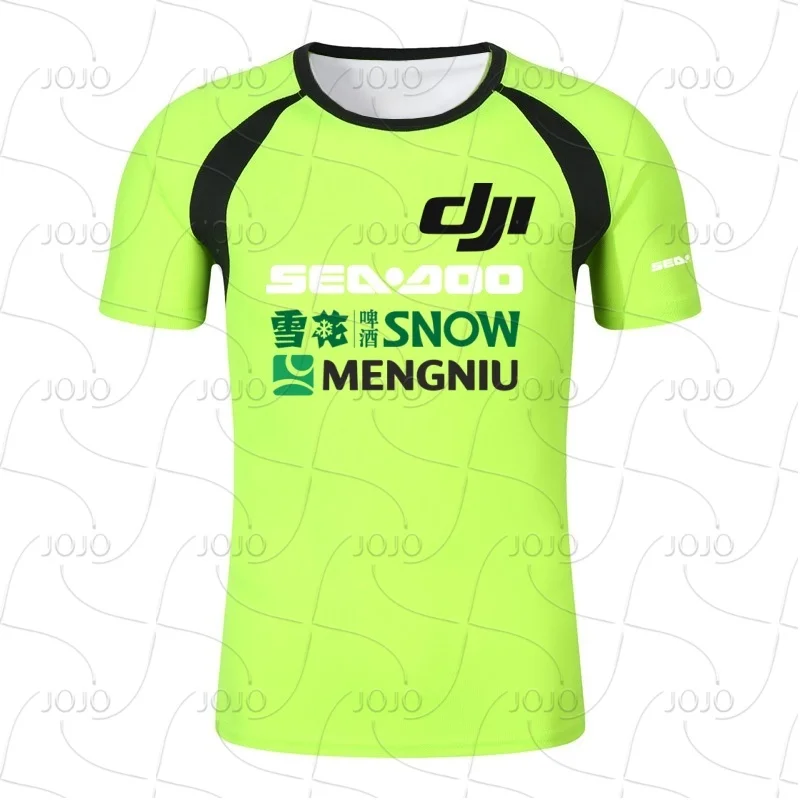 

2025 Breathable Badminton Tennis BMX Motorcycle Riding T-shirt Men's Fashion Sportswear Top Short Sleeve Outdoor Running Jersey