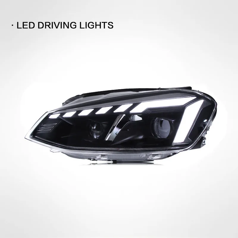 1 Pair of Car Styling Car Headlight Assembly For VW GOLF 7 2013-2017 LED Head Lamp Car Tuning Light Parts Plug And Play