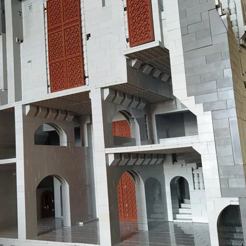 Moc Building Blocks Street View modello castello militare mattoni tecnici assemblaggio fai da te giocattoli da costruzione per regali di festa per bambini