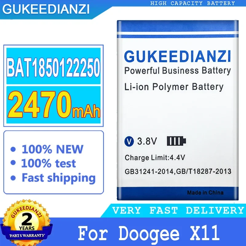 

GUKEEDIANZI Battery for Doogee X11 X 11 Mobile Phone, Batteries, 2470mAh, BAT1850122250