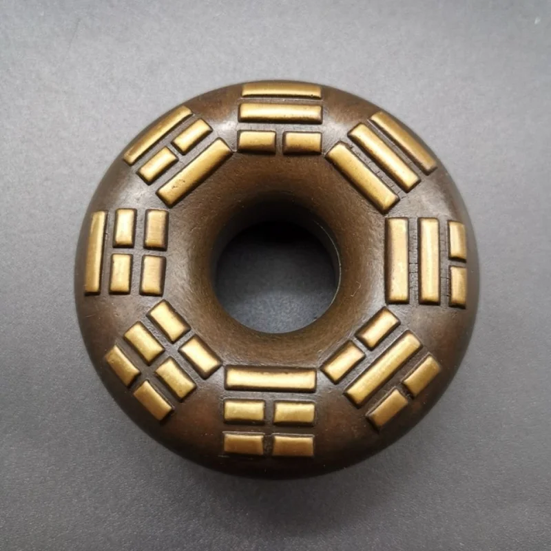 Bronze Medical Bell Bronze Tiger Support Bell Bagua Sun Moon Stars Bronze Bell Medicine Practitioner Bell Medicine Bell