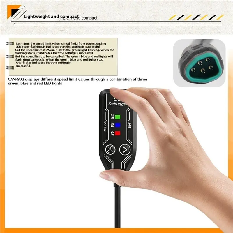A89E-SC02 Speed Unlocker For Bafang Speed Setter For BBS01 BBS02 BBSHD With CAN Protocol-Eliminate Speed Limiter For Ebike